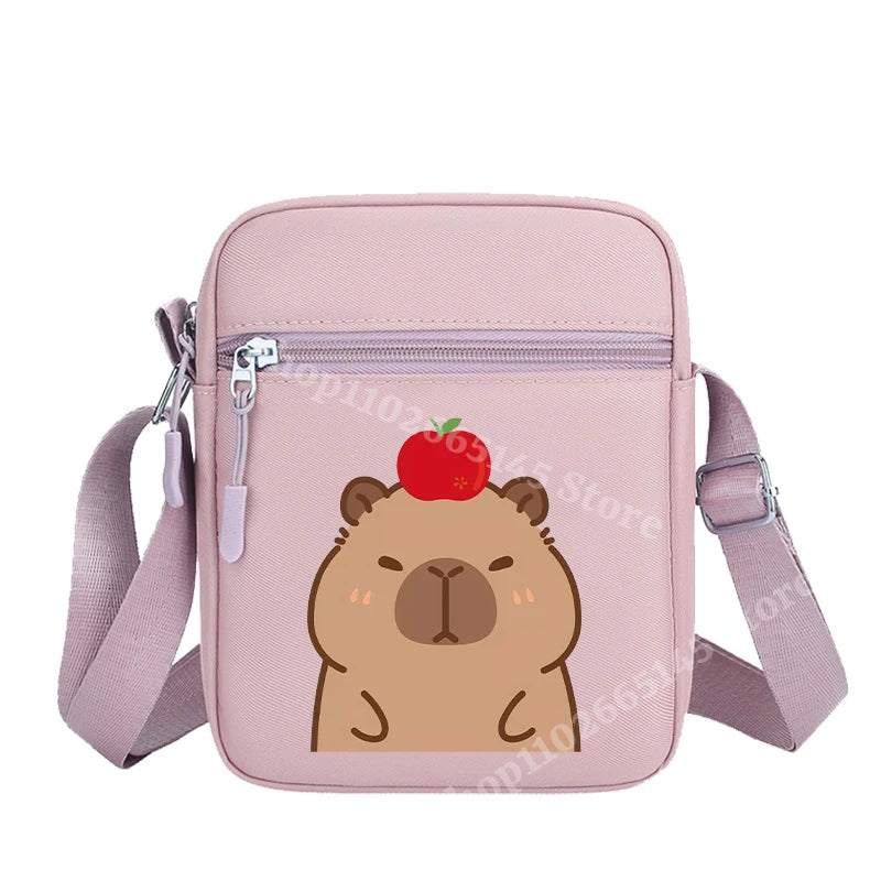 Capibara Crossbody Bag Kids Kawaii Capybara Shoulder Bag Girls Boys Travel Messenger Pouch New Outdoor Sport Purse Children Gift