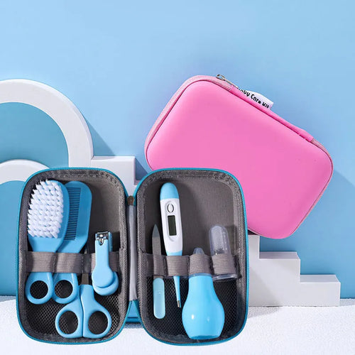 "ACCESSOIRE" Ensemble bébé 8 pièces, soin de santé, ongles, cheveux, thermomètre, toilettage, brosse