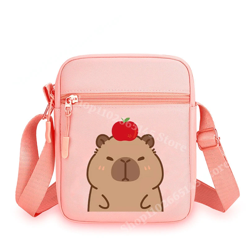 Capibara Crossbody Bag Kids Kawaii Capybara Shoulder Bag Girls Boys Travel Messenger Pouch New Outdoor Sport Purse Children Gift
