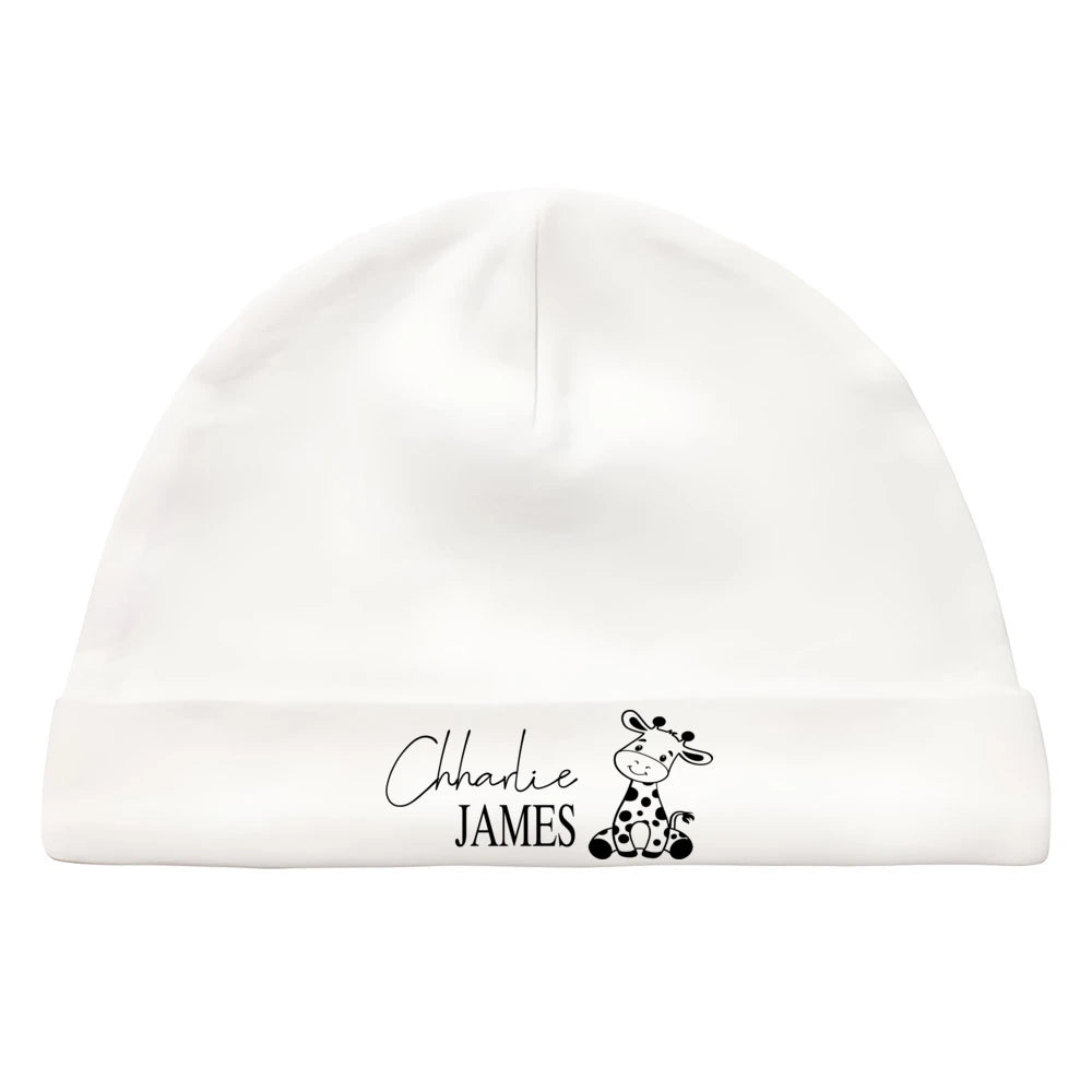 "ACCESSOIRE" Bonnet nouveau-né, bonnet personnalisé pour bébé, avec nom