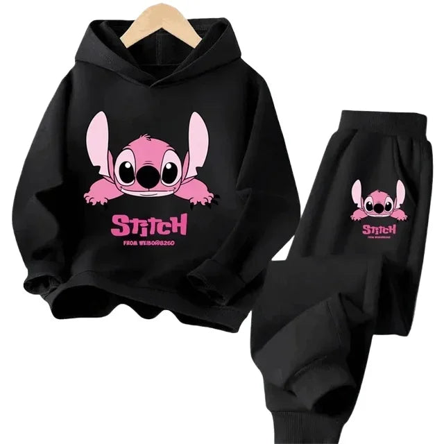 "VETEMENTS" NOUVEAU Sweat à capuche Stitch pour enfants, pull décontracté à motif dessin animé, garçons/filles