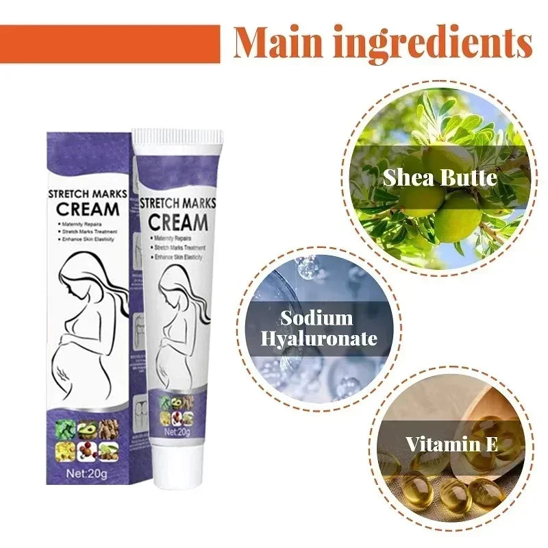 "SOIN" Crème anti-vergetures, élimine les marques du corps, réparation efficace, soin pour la peau raffermissant