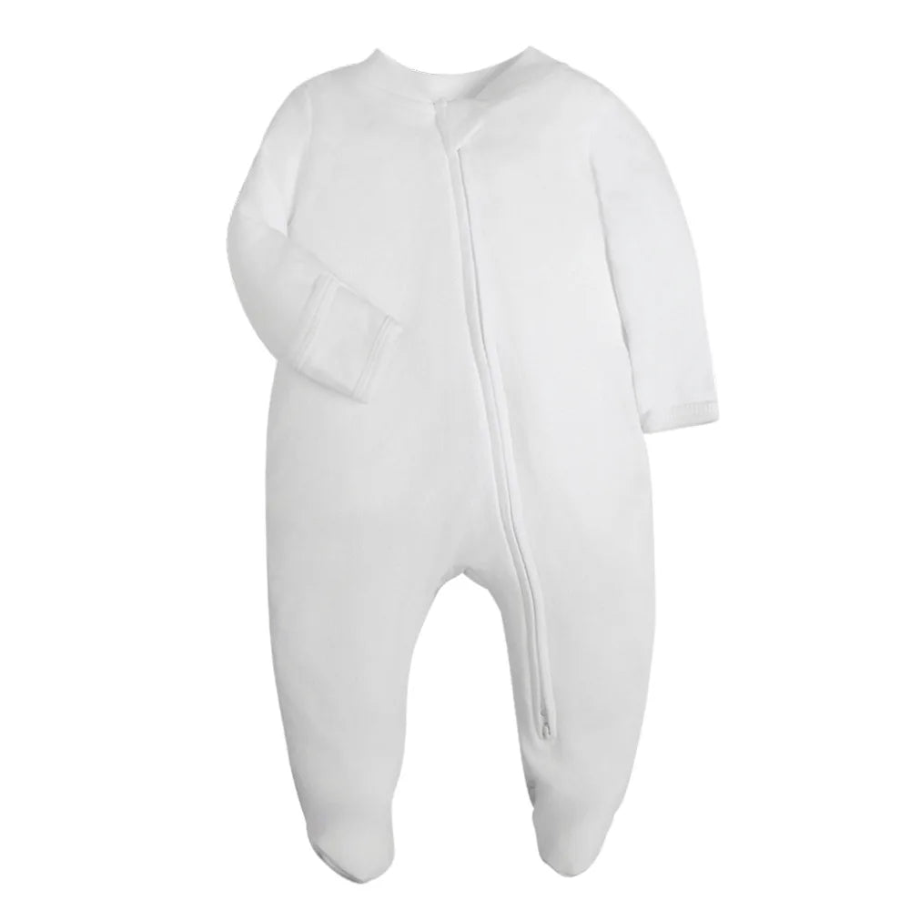 "COMBINAISON" Barboteuse en coton pour bébés, garçons et filles, combinaison avec fermeture éclaire