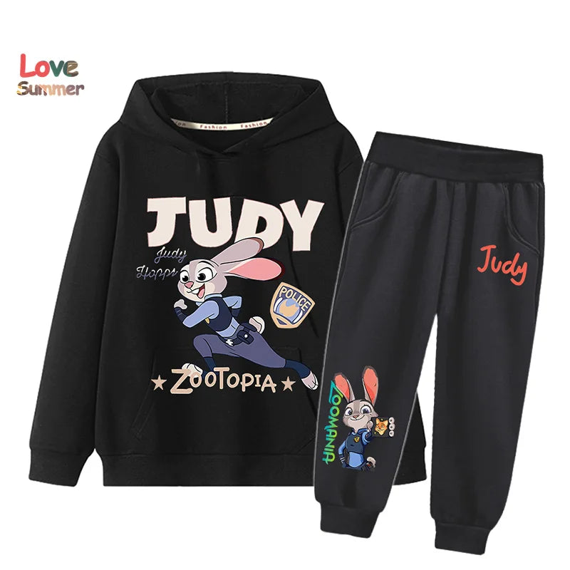 "VETEMENTS" Zootopia 2 sweat à capuche + pantalon, 2 pièces, vêtements enfants  imprimés