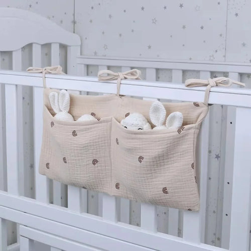 "ACCESSOIRE" Sac à langer multifonctionnel pour tête de lit de nouveau-né, rangement portable pour bébé