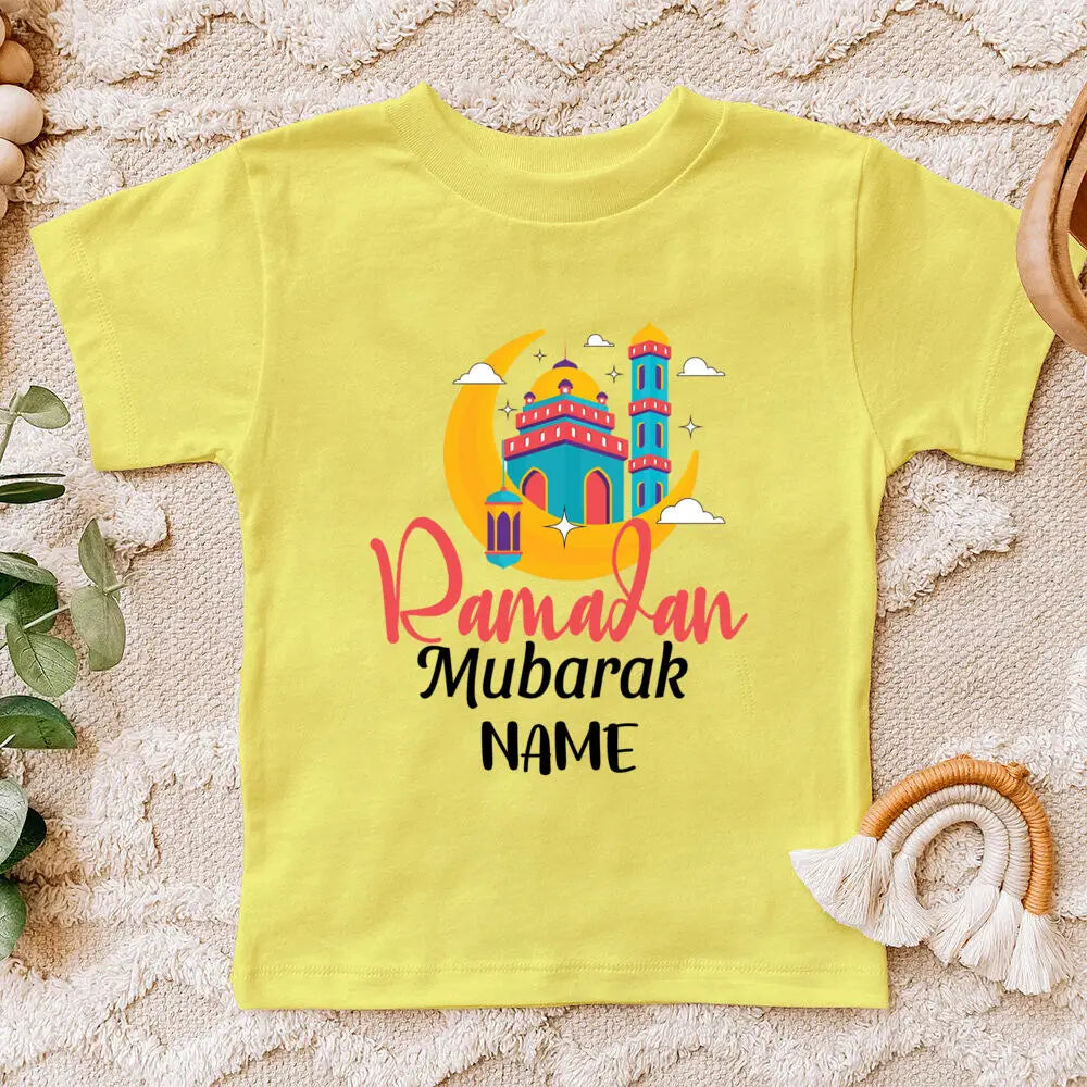 "SPECIAL RAMADAN" Personalized Eid Mubarak baby bodysuit with name, Eid Ramadan outfit for boys and girls; Personalized Eid Mubarak Baby Bodysuit Custom Name Boys Girls Eid Ramadan