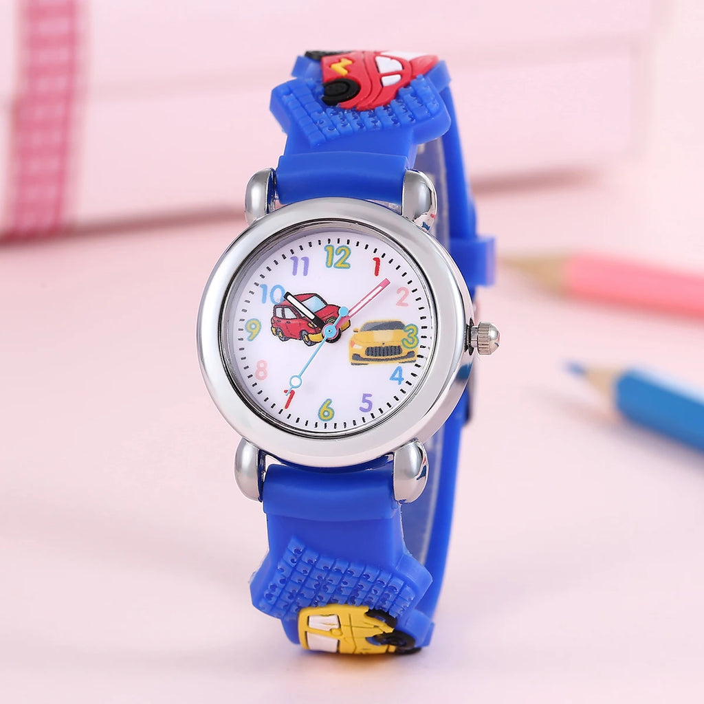 "BIJOUX" Montre enfant à motif voiture, Montre numérique à quartz