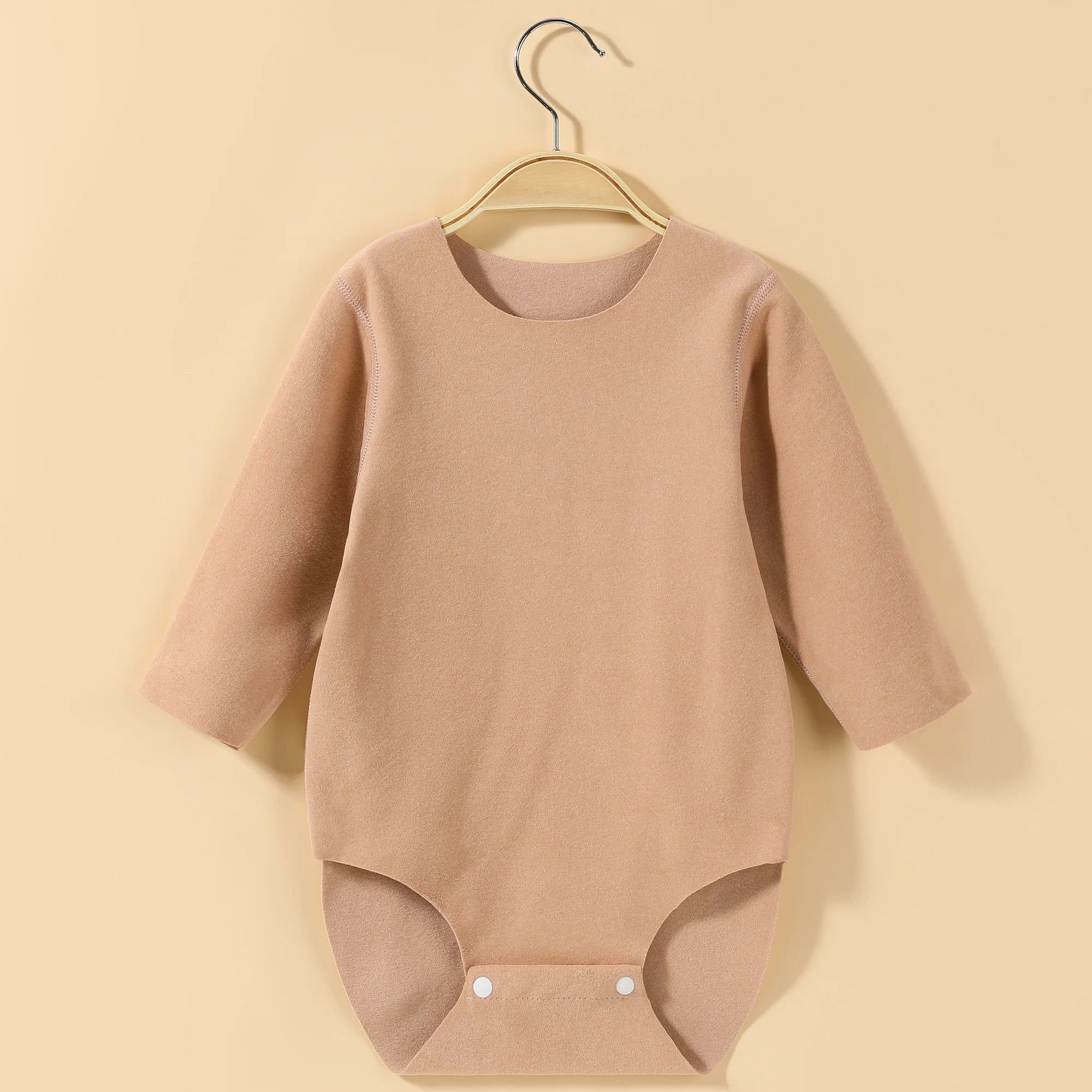 "COMBINAISON" Body à manches longues rose/jaune/bleu/marron pour bébé, combinaison confortable
