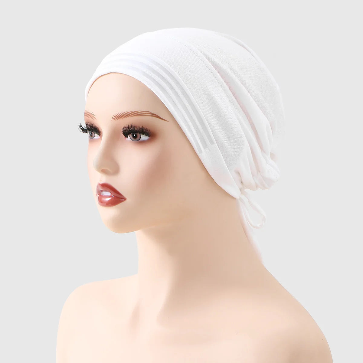 "SPECIAL RAMADAN" Casquette Hijab musulmane instantanée, couleur unie, avec bandes antidérapantes, sous-capuchon pour Ramadan, écharpe, Turban extensible, couvre-chef islamique