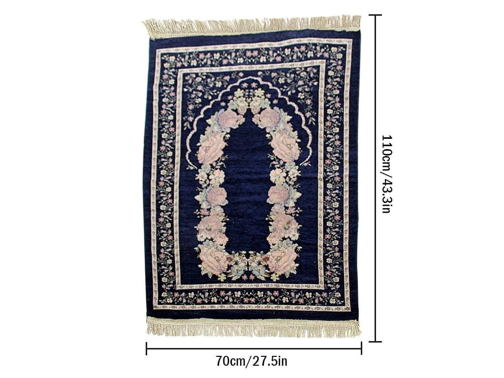 "SPECIAL RAMADAN" VIKAMA Prayer Mat, Islamic Prayer Mat, Muslim Prayer Rug, Soft Prayer Carpet, Used for Ramadan Islamic Prayer Mat of Muslims