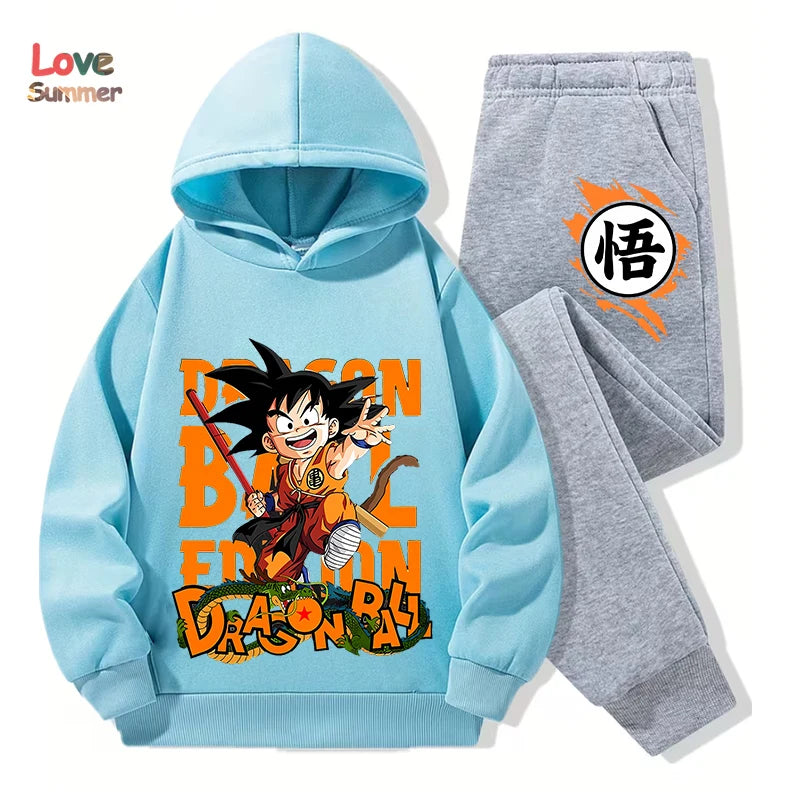 "VETEMENTS" Sweat à capuche pantalon 2pcs 3-14 ans enfants, survêtement DragonBall garçons filles