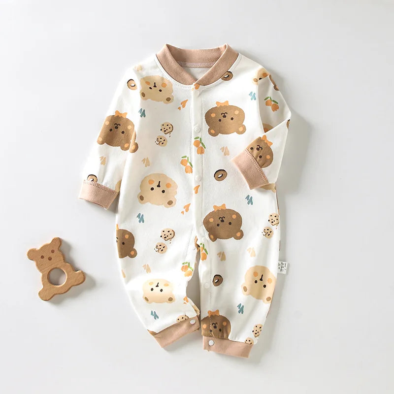 "VETEMENTS" Imprimés Mickey, combinaison confortable en coton pour bébé à manches longues
