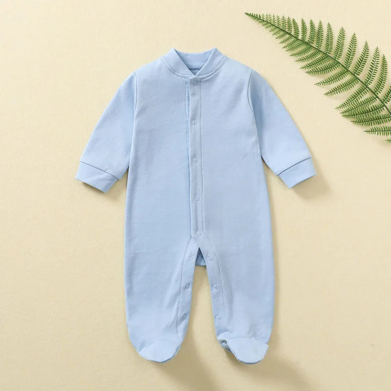 "COMBINAISON" Body en coton nouveau-né bébé, combishorts une pièce doux et uni