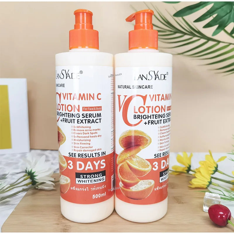 "SOIN" Crème hydratante nourrissante à la vitamine C pour le corps, soin réparateur, anti-gerçure, éclaircissante