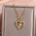 "BIJOUX" Collier pendentif lettre « Je t’aime  » cadeau pour femme