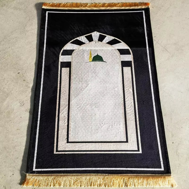 "SPECIAL RAMADAN" VIKAMA Islamic Prayer Rug, Soft and Comfortable; VIKAMA Islamic Prayer Rug, Soft Praying Carpet, Comfortable Muslim Praying Mat for Men and Women, Ramadan or Eid Gift