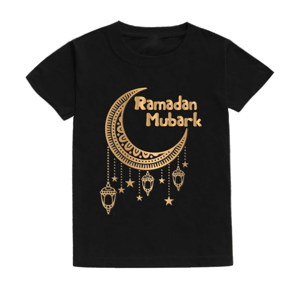 "SPECIAL RAMADAN" Ramadan Mubarak t-shirts for children, boys and girls, short sleeves; Ramadan Mubarak Kids Shirts Boys Girls Short Sleeve Tshirts Clothing Toddler Outfits Shirt Ramadan Gift Tee Children T-shirts