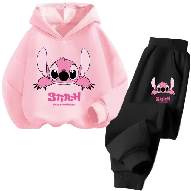 "VETEMENTS" NOUVEAU Sweat à capuche Stitch pour enfants, pull décontracté à motif dessin animé, garçons/filles