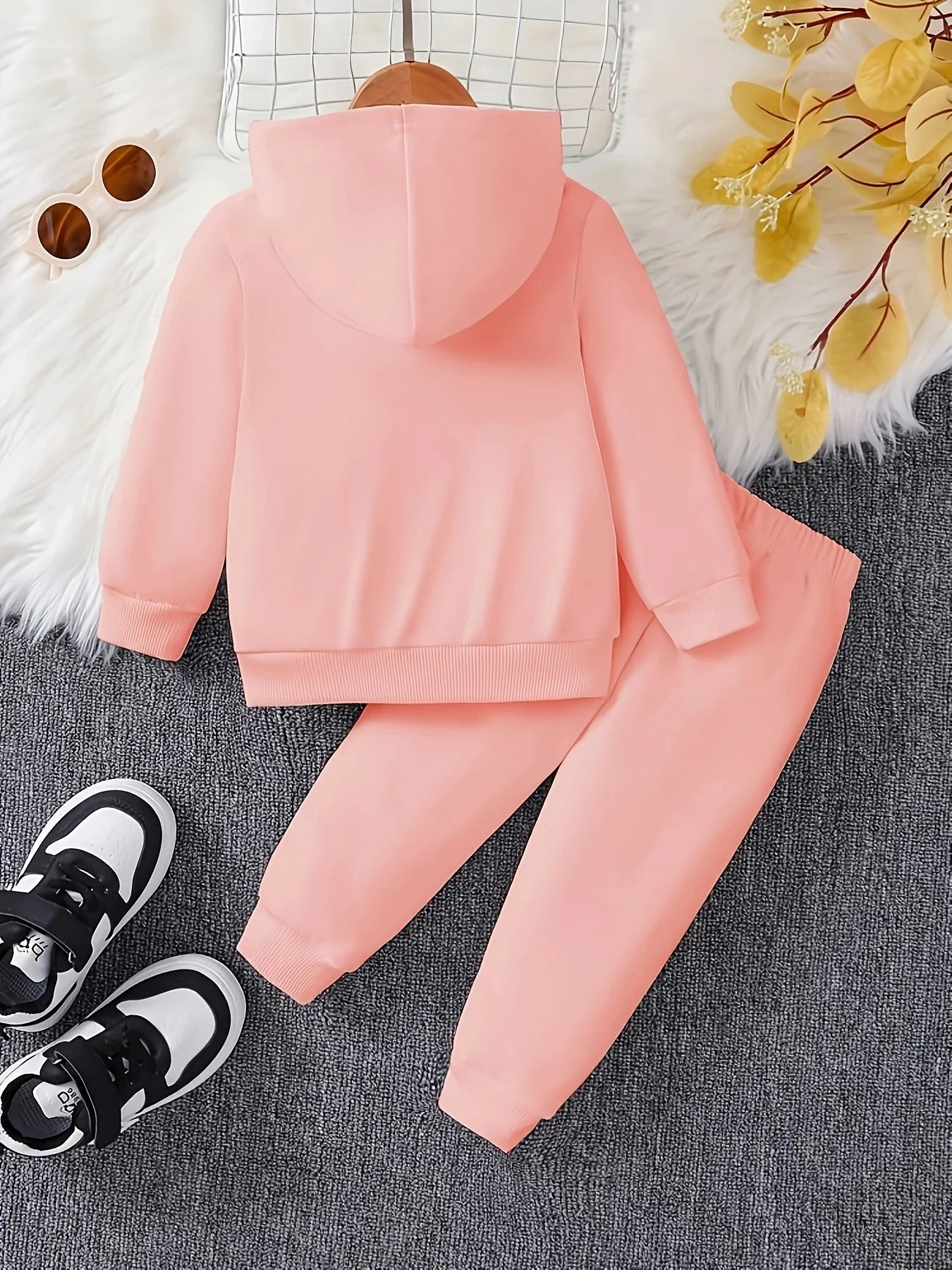 "VETEMENTS" Sweat-shirt à capuche à manches longues pour bébé fille, ensemble 2 pièces