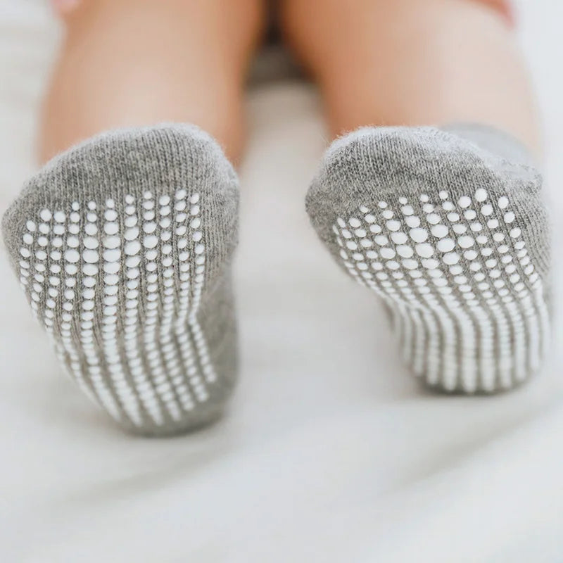 "CHAUSSURE" Lot de 6 paires de chaussettes antidérapantes pour enfants (garçons et filles)