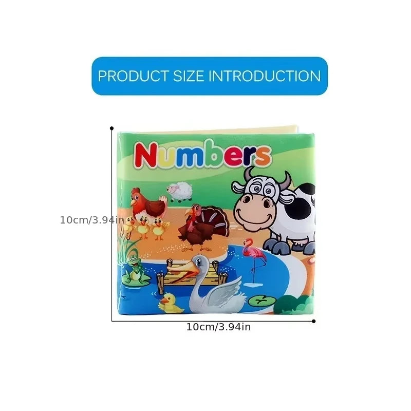 Baby Soft Cloth Book for Newborns 0-12 Months 3D Book Animal Family Cognitive Montessori Early Educational Toys for Kids Gift