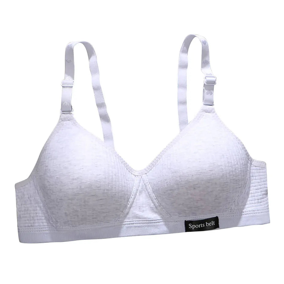 Training Bra for Developing Girls without Steel Rings Comfortable and Traceless Small Bra Pure Cotton Thin Sport Underwears