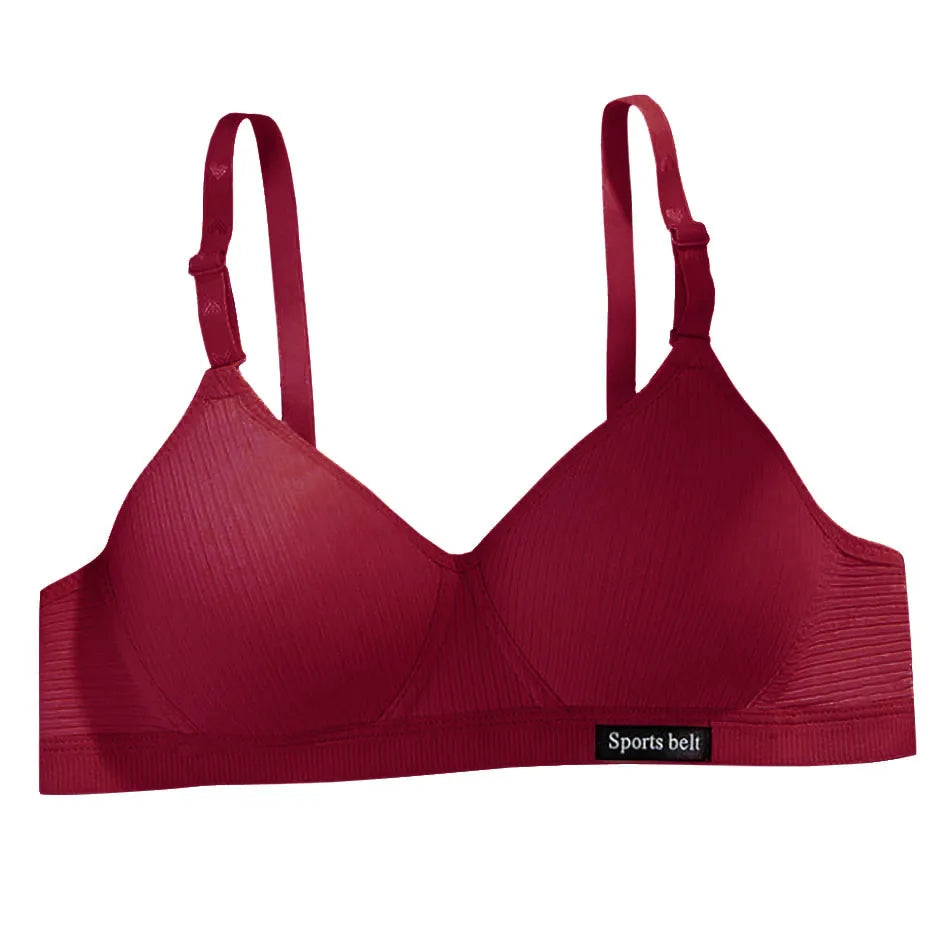 Training Bra for Developing Girls without Steel Rings Comfortable and Traceless Small Bra Pure Cotton Thin Sport Underwears