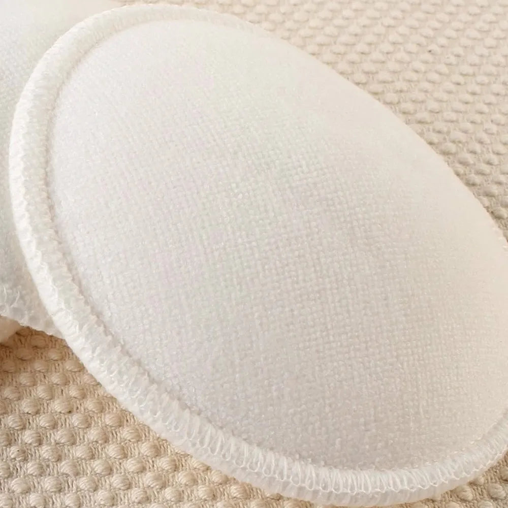 "SOIN" Coussinets d'allaitement en bambou lavables et imperméables, réutilisables, lot de 4