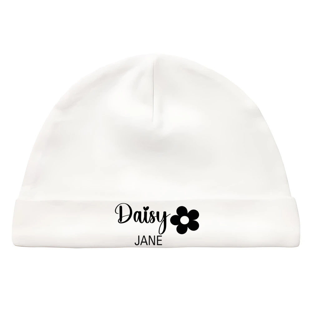 "ACCESSOIRE" Bonnet nouveau-né, bonnet personnalisé pour bébé, avec nom