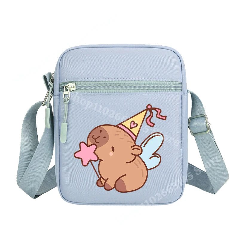 Capibara Crossbody Bag Kids Kawaii Capybara Shoulder Bag Girls Boys Travel Messenger Pouch New Outdoor Sport Purse Children Gift