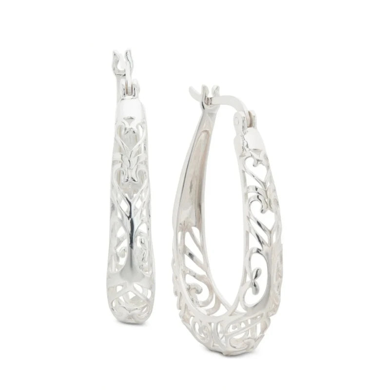 "JEWELRY" 925 Sterling Silver Hollow Fashion Earrings; New 925 Sterling Silver Hollow Fashion Earrings For Women Christmas Valentine's Day Charm Jewelry Gift Wholesale