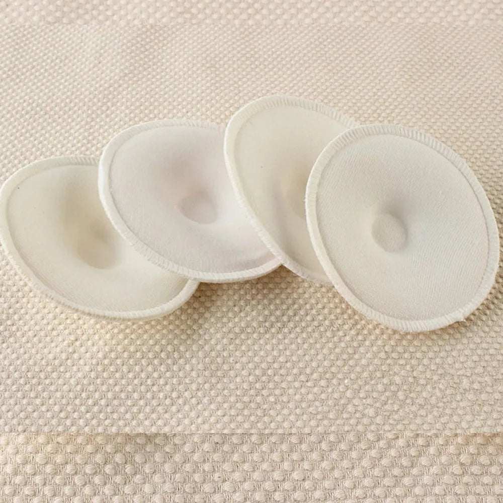 "SOIN" Coussinets d'allaitement en bambou lavables et imperméables, réutilisables, lot de 4