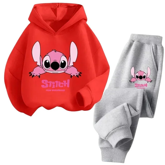 "VETEMENTS" NOUVEAU Sweat à capuche Stitch pour enfants, pull décontracté à motif dessin animé, garçons/filles