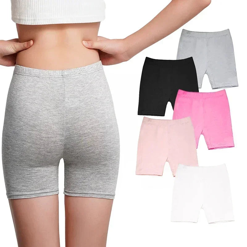 "VETEMENTS" Pantalons de sécurité pour filles, 4 pièces, Leggings de danse, Shorts, collants courts 3 à 12 ans
