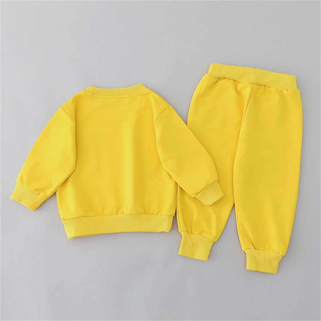"VETEMENTS" Ensemble 2 pièces pour enfants, pantalon et haut à manches longues, col rond