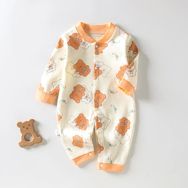 "VETEMENTS" Imprimés Mickey, combinaison confortable en coton pour bébé à manches longues
