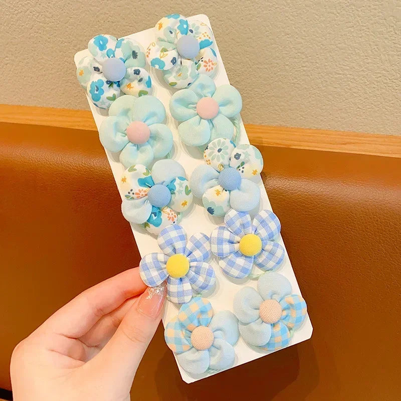 "ACCESSOIRE" Nouveaux élastiques à cheveux mignons pour enfants, avec motifs de fleurs et de fruits, pour filles et enfants. Accessoires de cheveux à offrir.