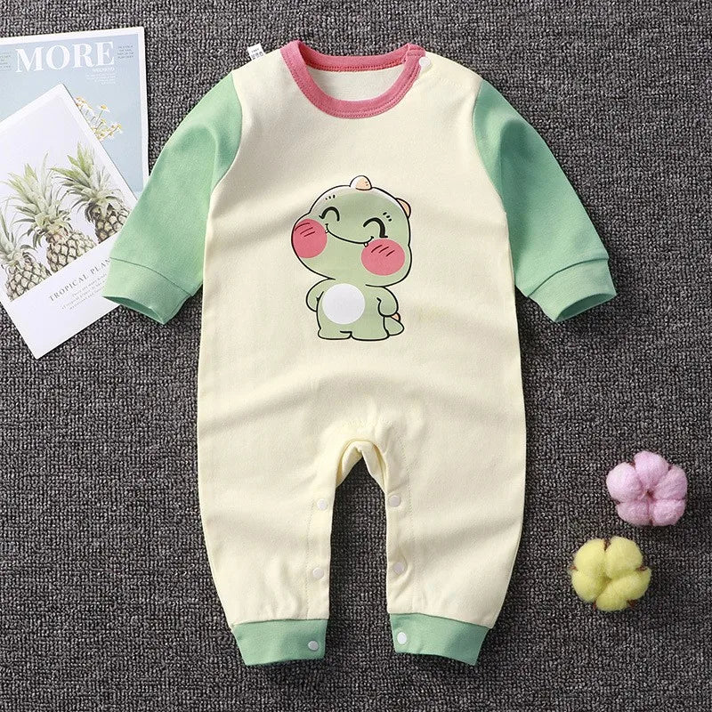 "COMBINAISON" Pour bébé de 0 à 2 ans, manches longues, sous-vêtements de printemps et d'automne pour nouveau-né, 0-2 Age Baby Clothes Cartoon Long Sleeve Climbing Clothes Spring Autumn Newborn Underwear