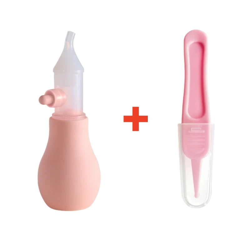 "ACCESSOIRE" Aspirateur Nasal en Silicone pour bébé, pompe d'aspiration, nettoyeur de nez pour enfants, dispositif de nettoyage du nez apaisant, outils de nettoyage Nasal
