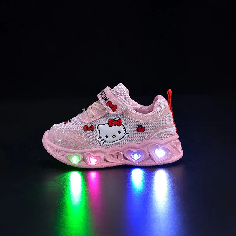 "CHAUSSURE" Chaussures décontractées pour enfants filles lumière LED dessin animé taille 21-30