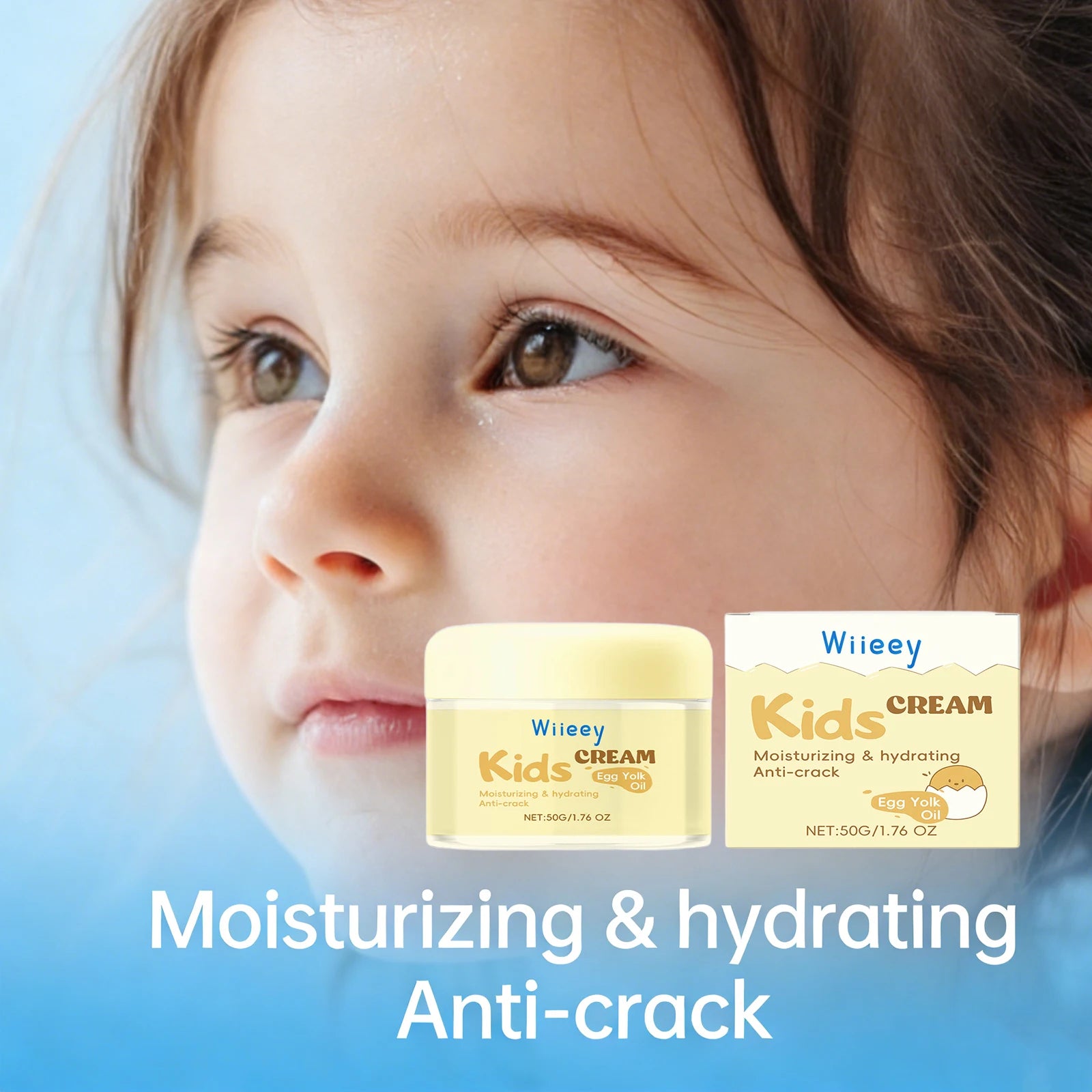 "SOIN" Crème Visage Anti-Gerçures pour Enfants Hydratation Profonde Nourrissante Renforce la Barrière Cutanée