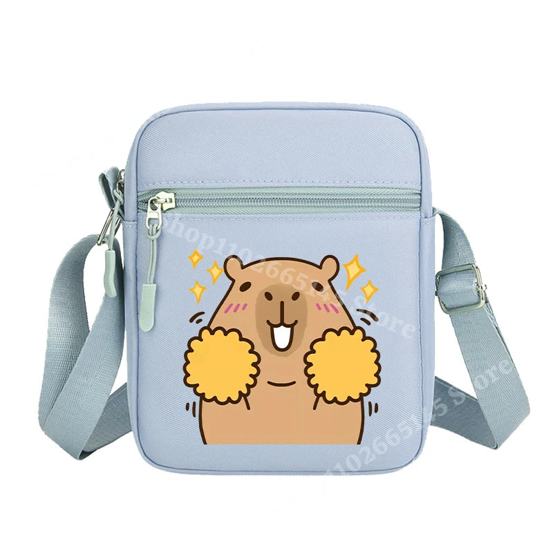 Capibara Crossbody Bag Kids Kawaii Capybara Shoulder Bag Girls Boys Travel Messenger Pouch New Outdoor Sport Purse Children Gift