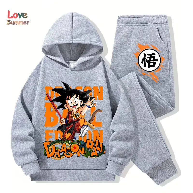 "VETEMENTS" Sweat à capuche pantalon 2pcs 3-14 ans enfants, survêtement DragonBall garçons filles