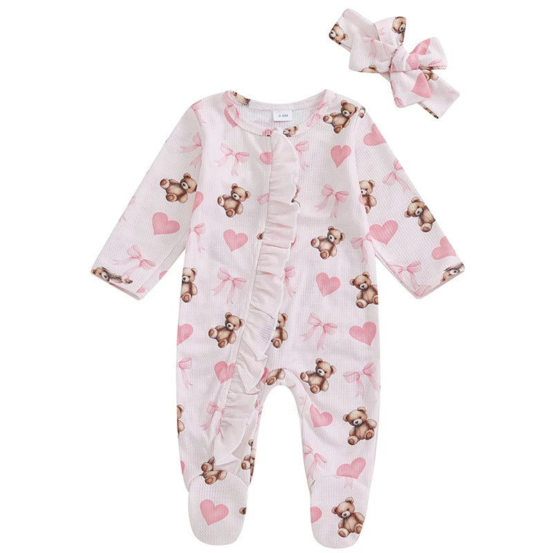 "COMBINAISON" Vêtements pour bébé fille, combinaison à manche longue decontractée tendance