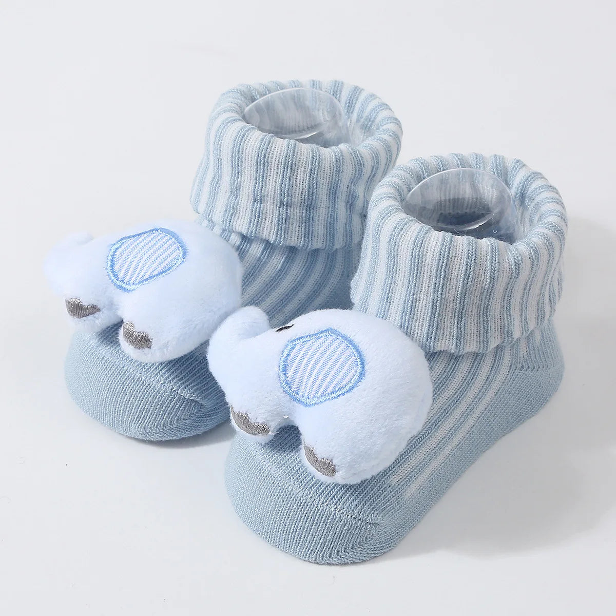 Cute Newborn 3D Cartoon Doll Socks Spring New Baby Soft Prewalker Knitted Sock For Girls Boys Infant Knitting Hairband Socks