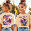 Kpop Demon Hunters Parent Child Short Sleeve T-shirt Cute Kpop Demon Hunters TShirt Harajuku Casual Fashion Cotton Kid's Tshirt