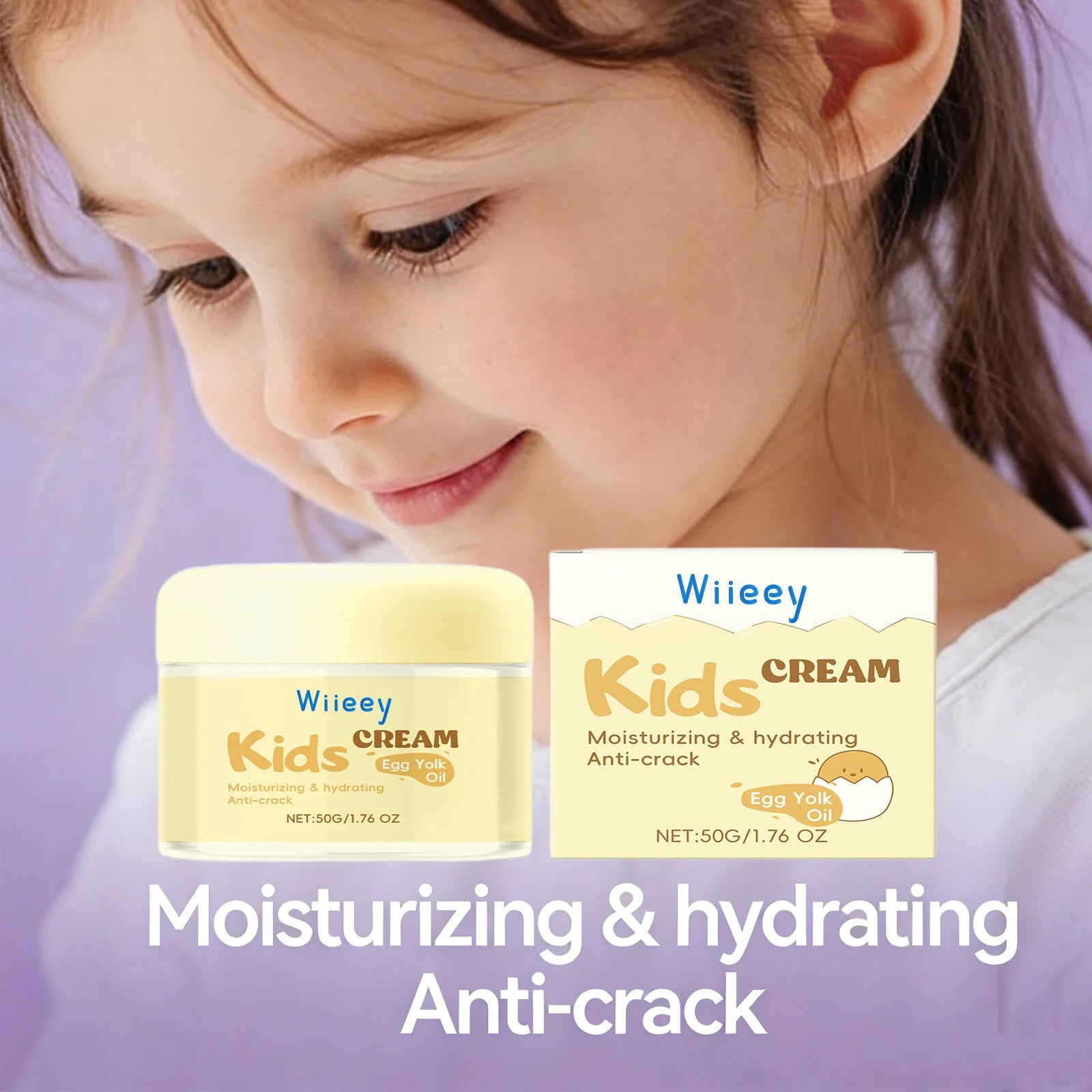 "SOIN" Crème Visage Anti-Gerçures pour Enfants Hydratation Profonde Nourrissante Renforce la Barrière Cutanée
