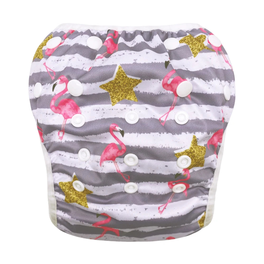 "ACCESSORY" Reusable, washable, and adjustable baby swim diaper (1 piece) for swimming lessons, baby shower gift, large size, baby boy or girl; 1pc Baby Swim Diapers Reusable Washable Adjustable for Swim