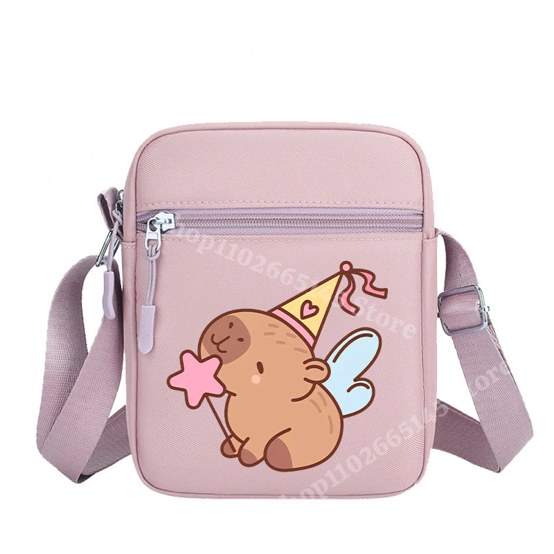 Capibara Crossbody Bag Kids Kawaii Capybara Shoulder Bag Girls Boys Travel Messenger Pouch New Outdoor Sport Purse Children Gift