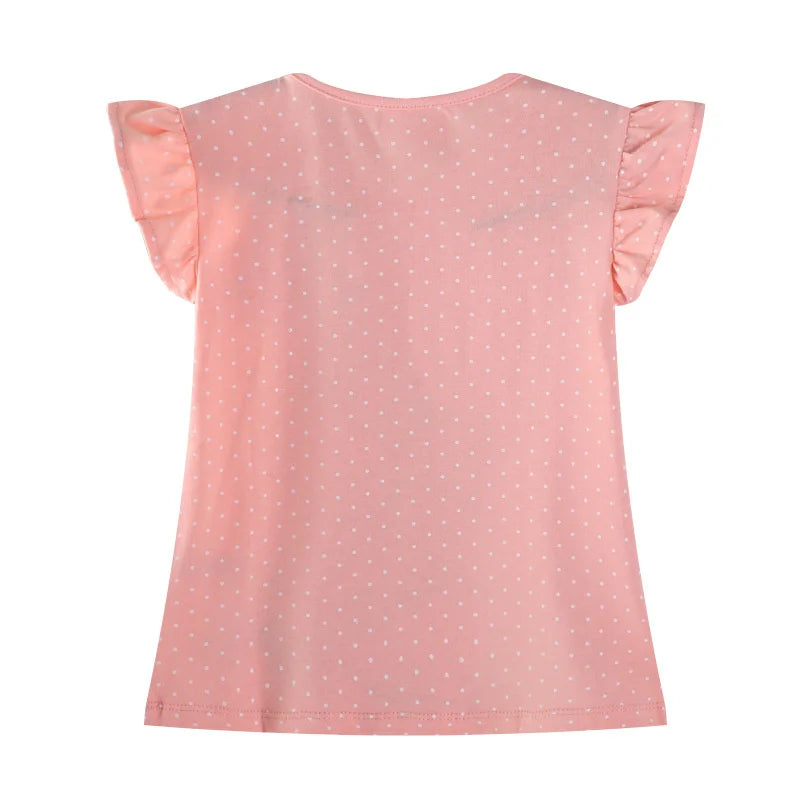 "VETEMENTS" T-shirts coton printemps/été enfants  2-7 ans, motif dessin pour filles